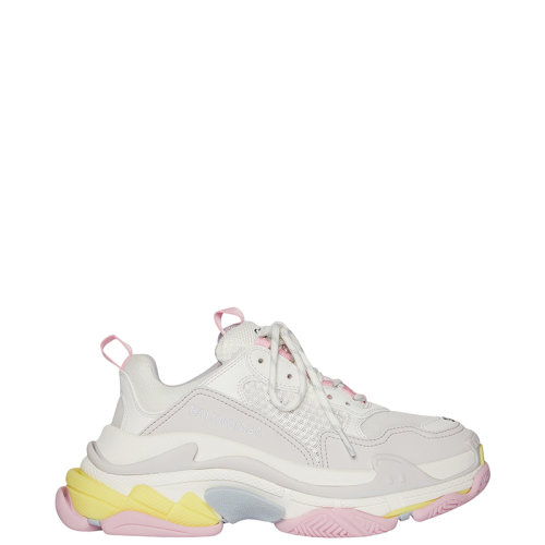 Balenciaga/巴黎世家 22年早春新款 TRIPLE S系列 女士淺粉色/淺藍(lán)色雙層泡沫和網(wǎng)布運(yùn)動鞋524039W2FW47541