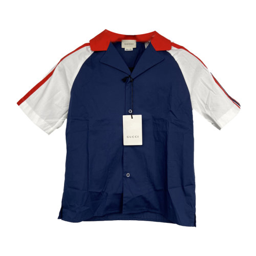 Gucci古馳  短袖短款大童襯衣