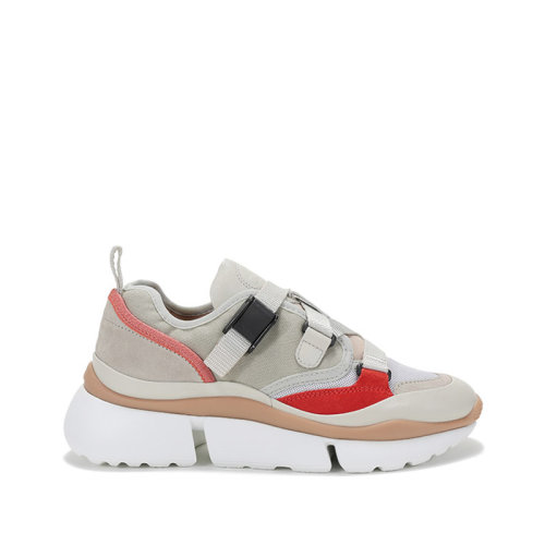 CHLOE/克洛伊 2021款 女士織物/配皮SONNIE低幫運動鞋休閑鞋 CHC18A051183