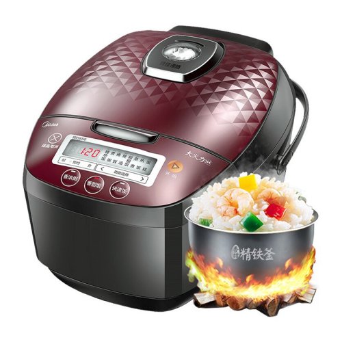 Midea/美的 IH全智能電飯煲IH加熱24小時(shí)預(yù)約MB-HF40C5-FS黑色