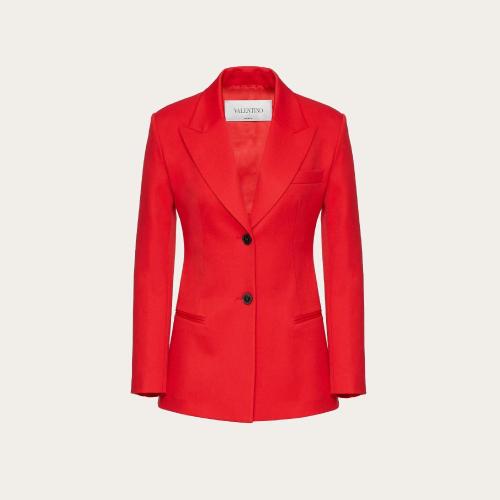  VALENTINO華倫天奴 22年秋冬 女士 西服外套 BLAZER EN LAINE STRETCH XB3CE2N06W5T43