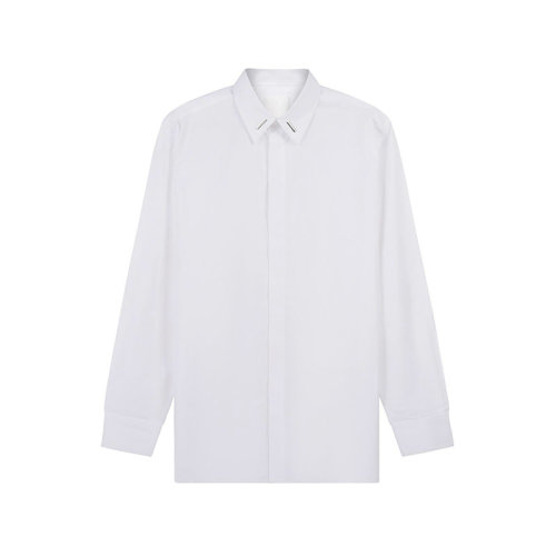 Givenchy/紀(jì)梵?！?2春夏新款】男士棉質(zhì)修身版長袖襯衫 BM60QK109F