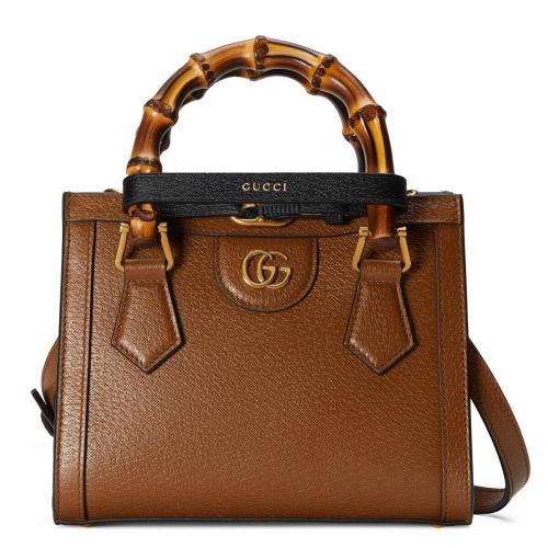  GUCCI古馳 22年秋冬 女士 Gucci Diana竹節(jié)迷你托特包 702732 U3ZDT 2185