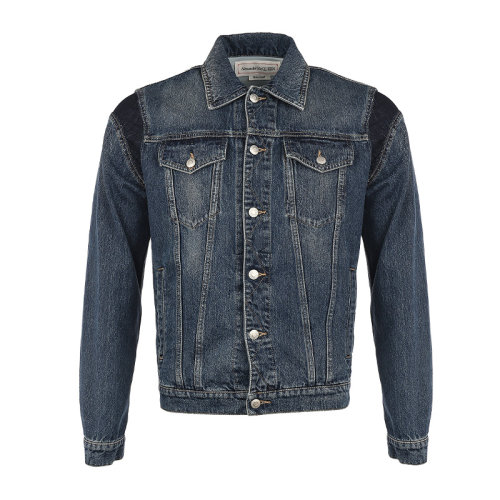 Alexander McQueen/亞歷山大麥昆男士夾克牛仔外套654805QRY75