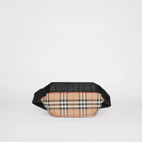 BURBERRY 22年秋冬 女士 中號 Vintage 格紋 ECONYL? 腰包 80265571 預(yù)定商品1-3周發(fā)貨