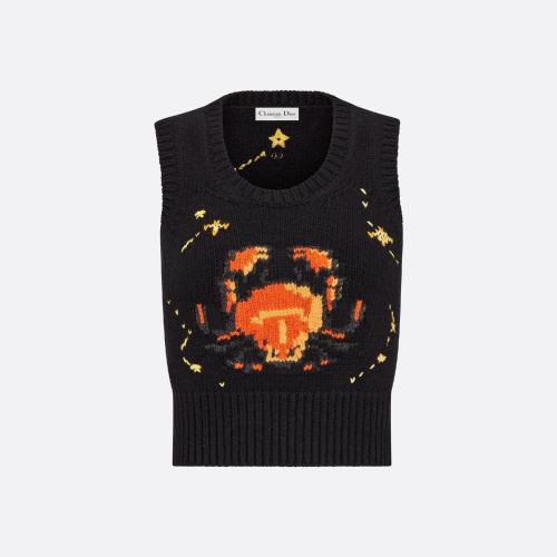 DIOR迪奧 22年秋冬 女士 針織衫 Pull sans manches 244T11CR320_X9729