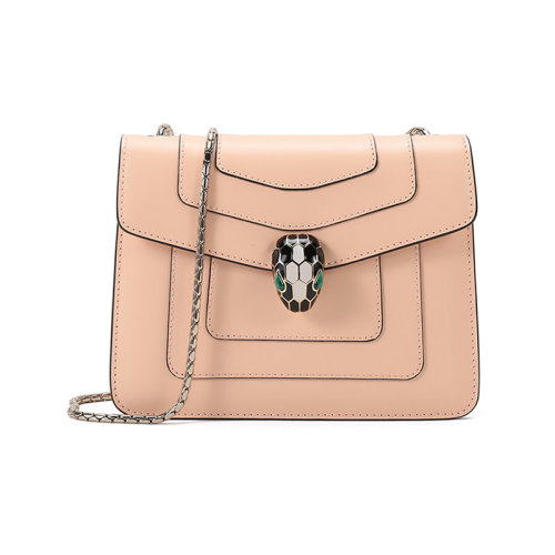 BVLGARI/寶格麗  女士小號SERPENTI FOREVER系列牛皮蛇頭扣單肩斜挎包 290466