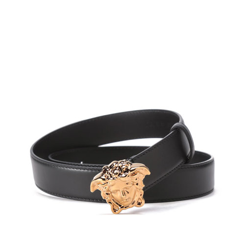 VERSACE/范思哲【22年新款】男士牛皮LA MEDUSA美杜莎板扣式皮帶腰帶 DCU4747 DVTP1