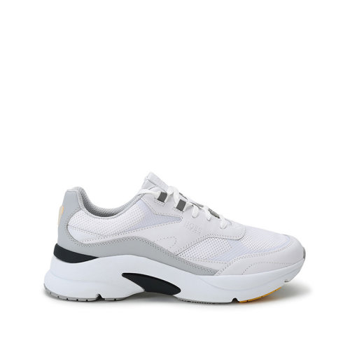 HUGO BOSS/雨果博斯 2021款 男士織物配皮網眼系帶休閑運動鞋 50452049