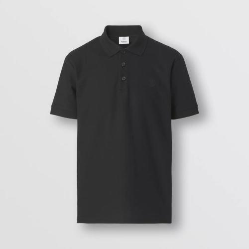 BURBERRY 22年秋冬 男士 專屬標識裝飾珠地網眼布棉質 Polo 衫 80431221