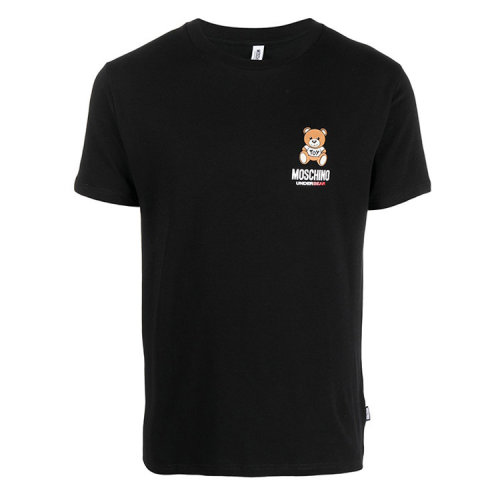 MOSCHINO/莫斯奇諾 男士男裝棉質(zhì)時尚簡約圓領(lǐng)短袖T恤 A192481210555
