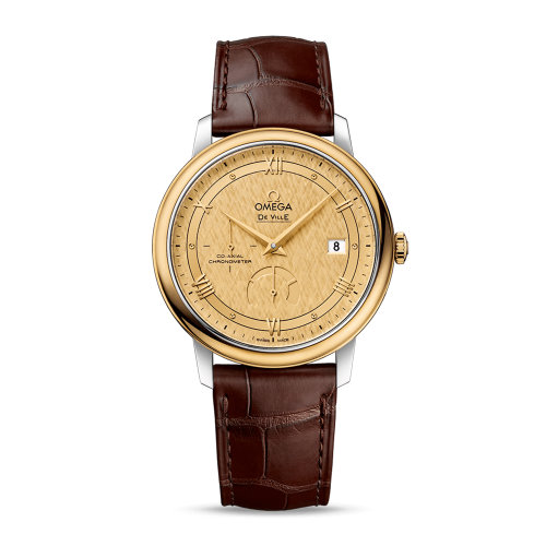 OMEGA/歐米茄 碟飛系列 典雅 同軸動(dòng)力儲(chǔ)存顯示 精鋼 18K金 自動(dòng)機(jī)械 男士腕表 424.23.40.21.08.001