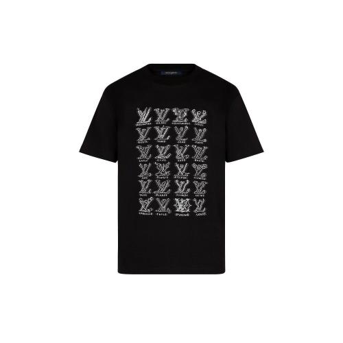  LV路易威登 22年秋冬 男士 短袖T恤 LV CARTOONS 提花 T 恤 1A8GV6 1A8GV5 1A8GV8 1A8GV9 1A8G 預(yù)定商品2-8周發(fā)貨