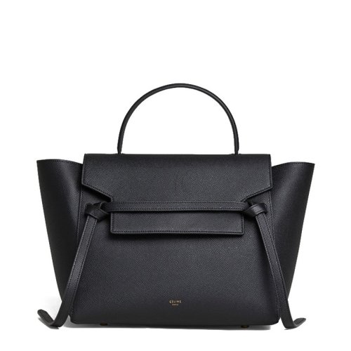 CELINE/賽琳經(jīng)典款MINIBELT女士黑色牛皮單肩手提鯰魚包（多色可選）