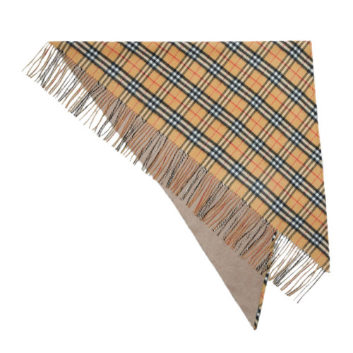 BURBERRY/博柏利女士經(jīng)典格紋英倫風(fēng)卡其色格紋圍巾圍脖 4068871