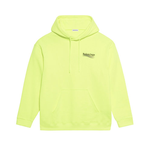 Balenciaga/巴黎世家 熒光黃棉質連帽長袖衛(wèi)衣 578135TJVD47110 ZWJ0012CD