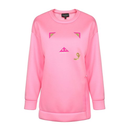 Emporio Armani/安普里奧阿瑪尼 粉色 女士中國(guó)膠囊系列衛(wèi)衣【中國(guó)限定】 3G2M9W-2J8VZ-0308