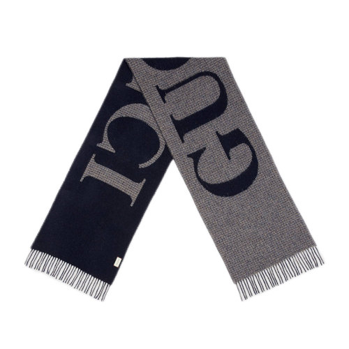GUCCI/古馳 深灰色提花羊毛混紡圍巾 644403 4GA41 4368