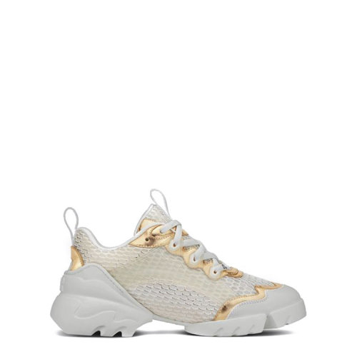 DIOR/迪奧  女鞋 時尚百搭 圓頭 女士淺金色休閑運動鞋 KCK280LRC62K HKY015678