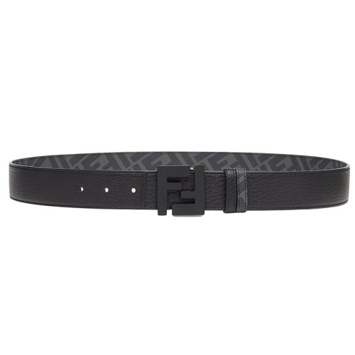 FENDI/芬迪 男士黑色小牛皮F搭扣雙面皮帶35毫米7C0432AH8YF0QA1