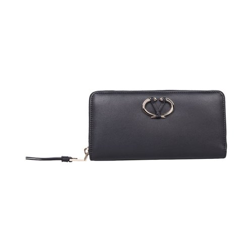  Valentino/華倫天奴 女士黑色皮革零錢包 PW2P0P88 VUL 0HO PLSX