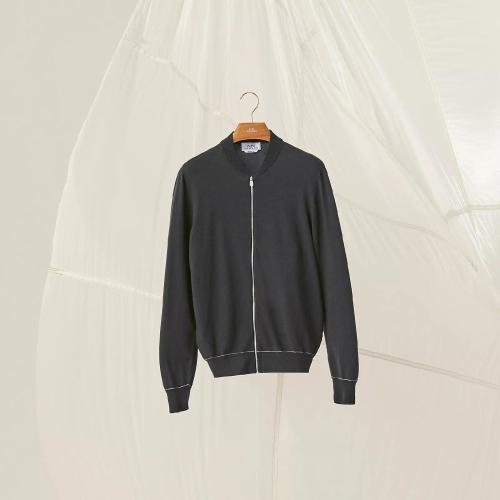  HERMES愛馬仕 22年秋冬 男士 夾克 Blouson zippe ??H Etriviere?? H257200HA06XL