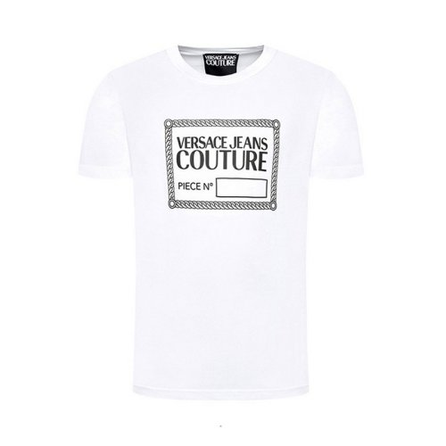 VERSACE JEANS COUTURE 男士印花棉質(zhì)短袖T恤 71GAHT13 GJ00T 003 PLFSX