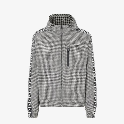  FENDI芬迪 22年秋冬 男士 夾克 拼色尼龍夾克 FAA86_L43F11H9