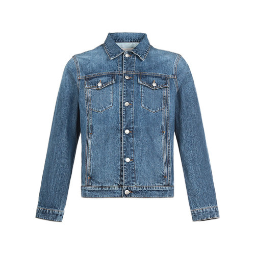 Alexander McQueen/亞歷山大麥昆【22春夏新款】 男士棉質(zhì)牛仔外套夾克上衣 677832 QSY66