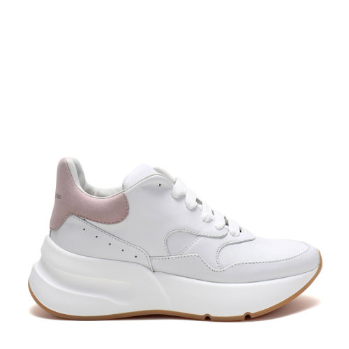 AlexanderMcQueen/亞歷山大麥昆 女士皮革系帶休閑鞋運動鞋小白鞋 586409 WHRUB