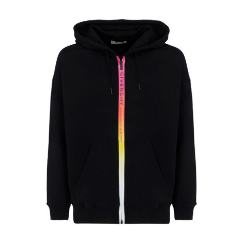 Givenchy/紀(jì)梵希  男裝 時(shí)尚簡(jiǎn)約 男士黑色棉質(zhì)連帽衛(wèi)衣 BMJ07D30AF-001 HKY012467