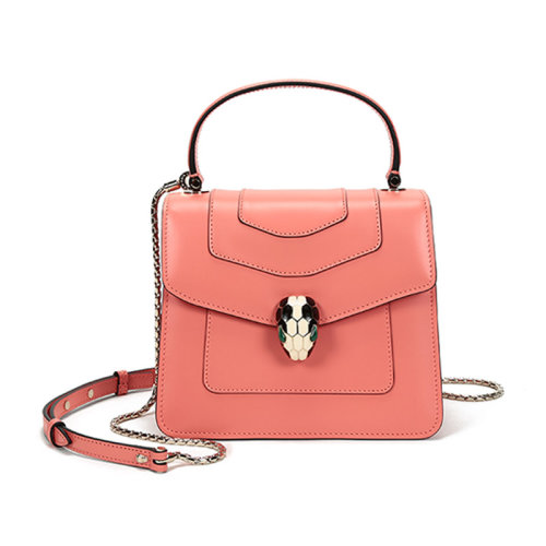 BVLGARI/寶格麗 女士SERPENTI FOREVER系列牛皮蛇頭扣手提單肩斜挎包 288713