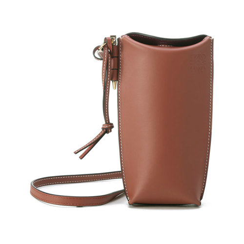 LOEWE/羅意威【22春夏新款】女士Gate系列牛皮革Pocket單肩斜挎包手機包 C650Z42X34