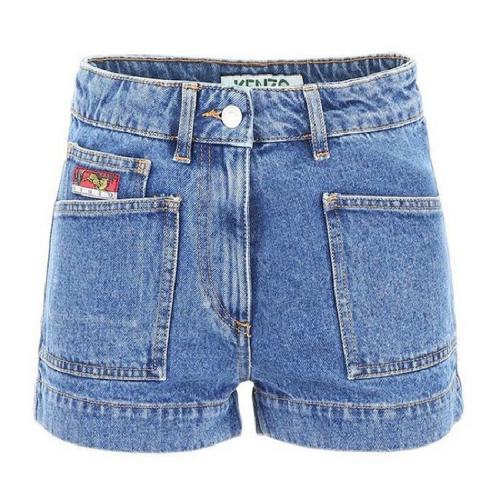  KENZO/高田賢三 女士深藍色棉質(zhì)短褲 F952SH2086EA78 PLFSX