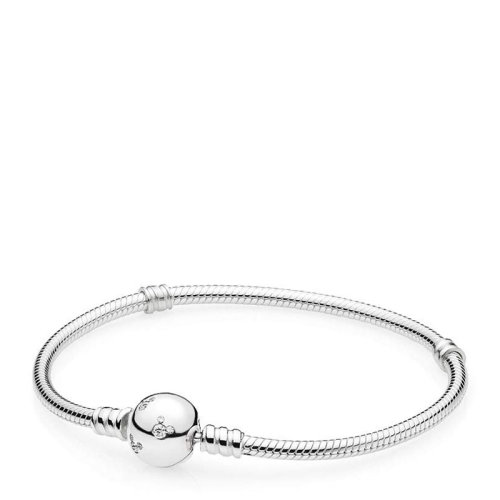 PANDORA/潘多拉 女士銀色迪士尼米奇手環(huán)手鏈 590731CZ-20