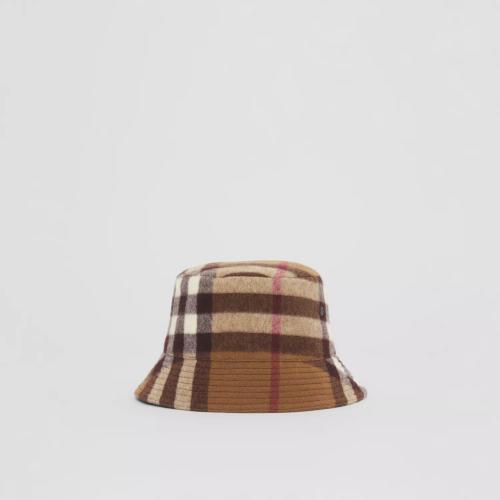  BURBERRY 22年秋冬 男士 格紋羊毛漁夫帽 80489291
