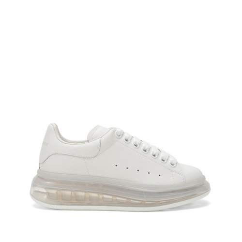 AlexanderMcQueen/亞歷山大麥昆 ALEXANDER MCQUEEN 亞歷山大·麥昆 女士牛皮闊型系帶運動鞋 611698 WHX98