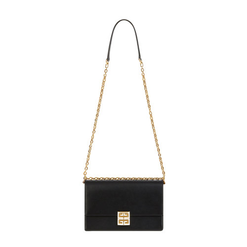 Givenchy/紀梵希 20  4G系列 女士黑色中號小牛皮翻蓋4G磁扣鏈條單肩斜挎包BB50JZB15T-001