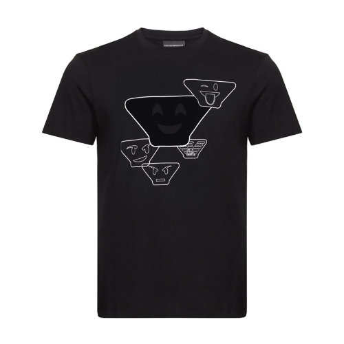 【秒發(fā)】EmporioArmani/安普里奧阿瑪尼男士短袖T恤棉質(zhì)圓領(lǐng)短袖T恤6Z1TS01JQUZ