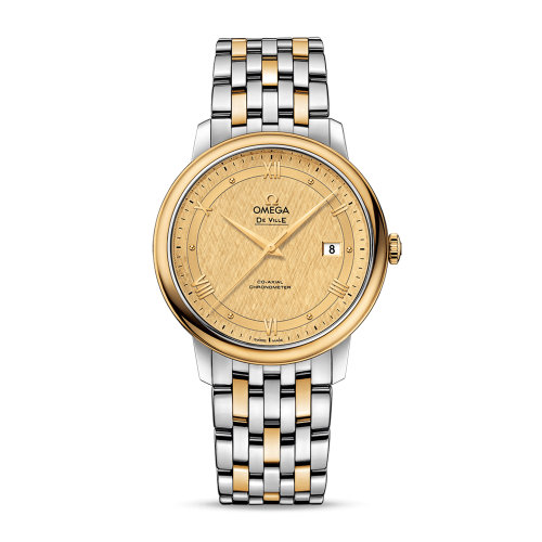 OMEGA/歐米茄 碟飛系列 典雅 同軸腕表 精鋼 18K金 自動(dòng)機(jī)械 男士腕表 424.20.40.20.08.001