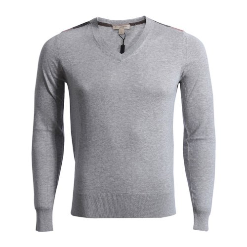  BURBERRY/博柏利 男士灰色羊絨針織衫/毛衣 3848823 PLFSX