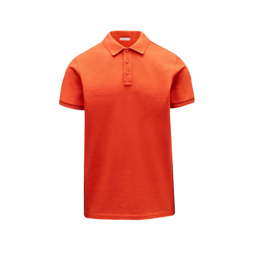 Moncler/蒙克萊 22年秋冬新款 男士松露李子橙色純棉短袖polo衫H20918A7051084556389