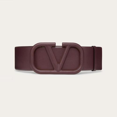  VALENTINO華倫天奴 22年秋冬 女士 腰帶 CEINTURE VLOGO SIGNATURE EN VEAU BRILLANT 70 MM UW 預(yù)定商品1-3周發(fā)貨