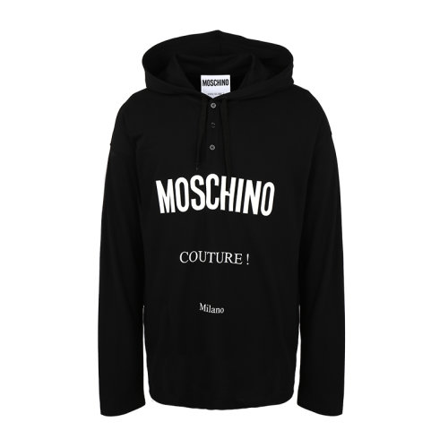 MOSCHINO/莫斯奇諾男裝 男士T恤 男士長(zhǎng)袖T恤連帽T恤A120620421