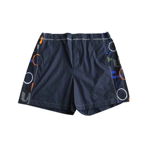 Louis Vuitton路易 深藏青沙灘休閑短褲 彩色字母側(cè)標