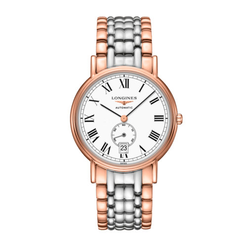 LONGINES/浪琴 時(shí)尚系列 精鋼和紅色PVD涂層 自動(dòng)機(jī)械 男士腕表 L4.805.1.11.7