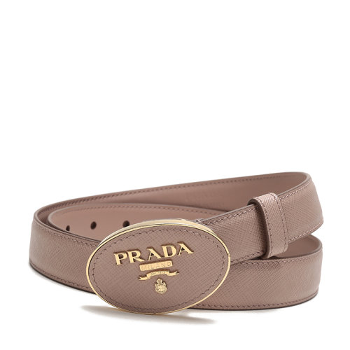 PRADA/普拉達(dá) 女士腰帶皮革板扣式皮帶1CC27753