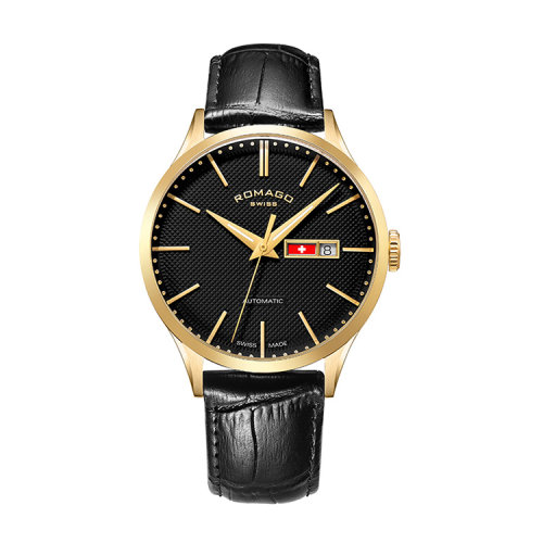 ROMAGO/雷米格 精密自動(dòng)全日歷系列腕表 RM090-0570ST-GD-6