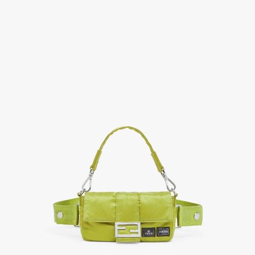  FENDI芬迪 22年秋冬 男士 手提包 嫩芽綠尼龍手機(jī)包 7AS138ALW6F1J3R