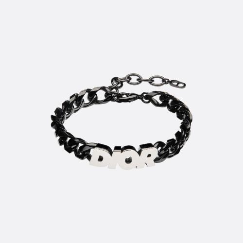  DIOR迪奧 22年秋冬 男士 手鐲 “DIOR”標(biāo)志鏈環(huán)手鏈 B1611HOMMT_D004